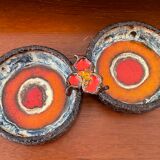 Vintage enamelled ceramic pocket empty from the 60s and 70s
