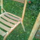 Serie de 4 chaises en tôle