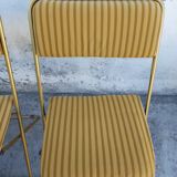 6 folding chairs Lafuma vintage 1970