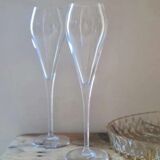 Crystal flute duo Luigi Bormioli