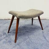 Vintage Footstool Bouclé