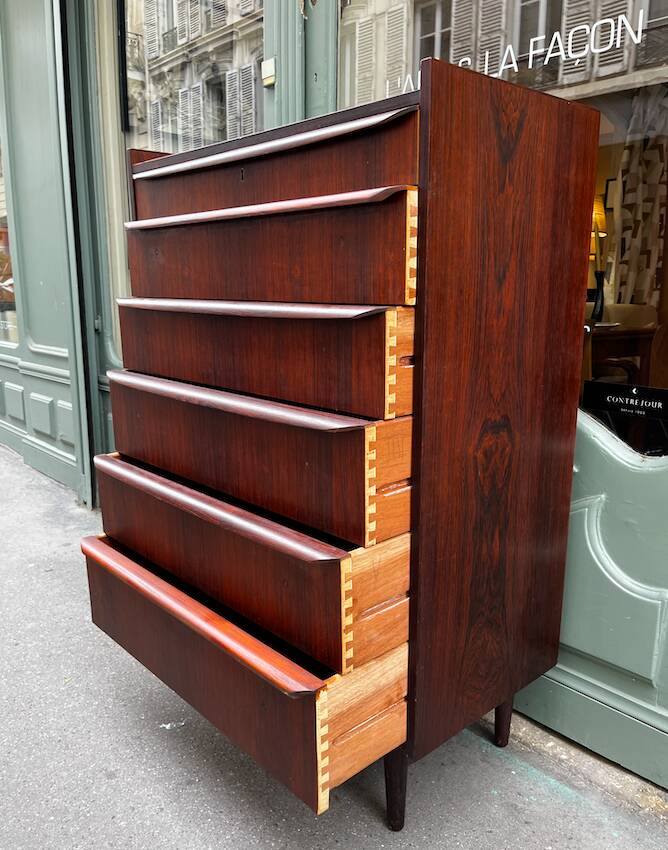 Weekly chest of drawers in rosewood