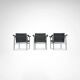 LC1 vintage armchair by Le Corbusier et al for Cassina, set of 3