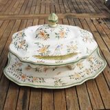 Old Moustiers Style Earthenware Lion Soup Tureen