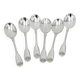 Christofle Vendome model 6 spoons, ice scoops, in silver-plated metal, 12.7 cm