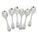 Christofle Vendome model 6 spoons, ice scoops, in silver-plated metal, 12.7 cm
