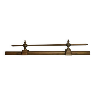 Barre de cheminée /Pare-feu / Ornement de Cheminée, Parure en Laiton ou Bronze Ancien