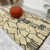 Handmade wool Berber rug 278 X 150 CM
