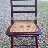 Chaise pliante cannée