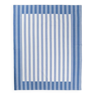 Nappe à rayures bleues : 200cm x 160cm