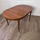 Table en teck ovale vintage