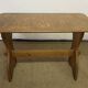 Vintage wooden table and 4 chairs set