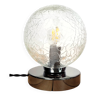 Vintage veined globe table lamp