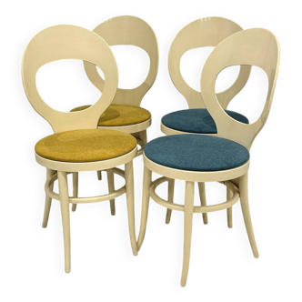 Set of 4 chairs from Baumann, Mouette model, vintage 1970