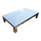 Grande Table Basse Années 70 Attribué A La Maison Jansen