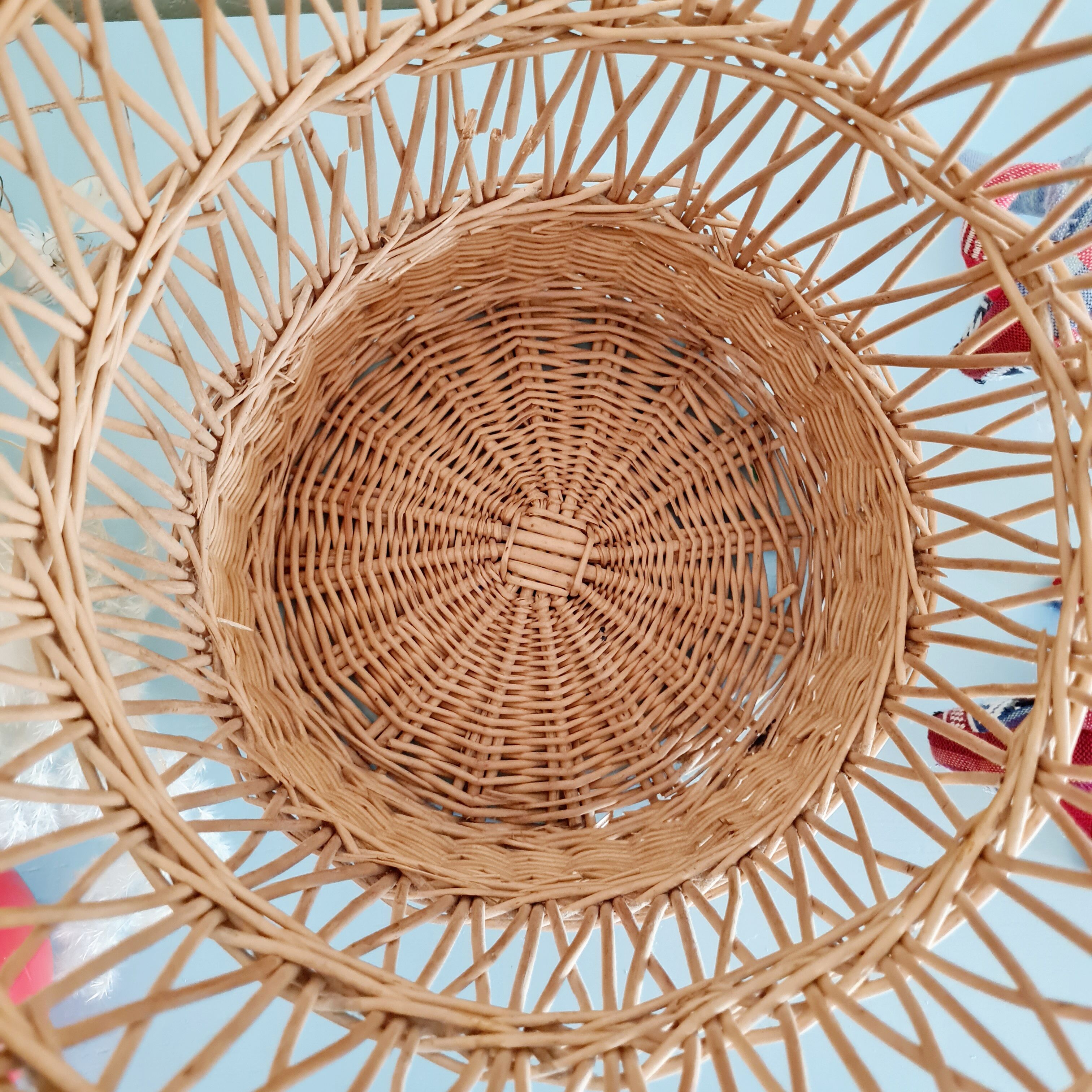 Old rattan basket or basket