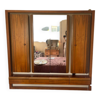 Armoire Simat année 80 avec lumière