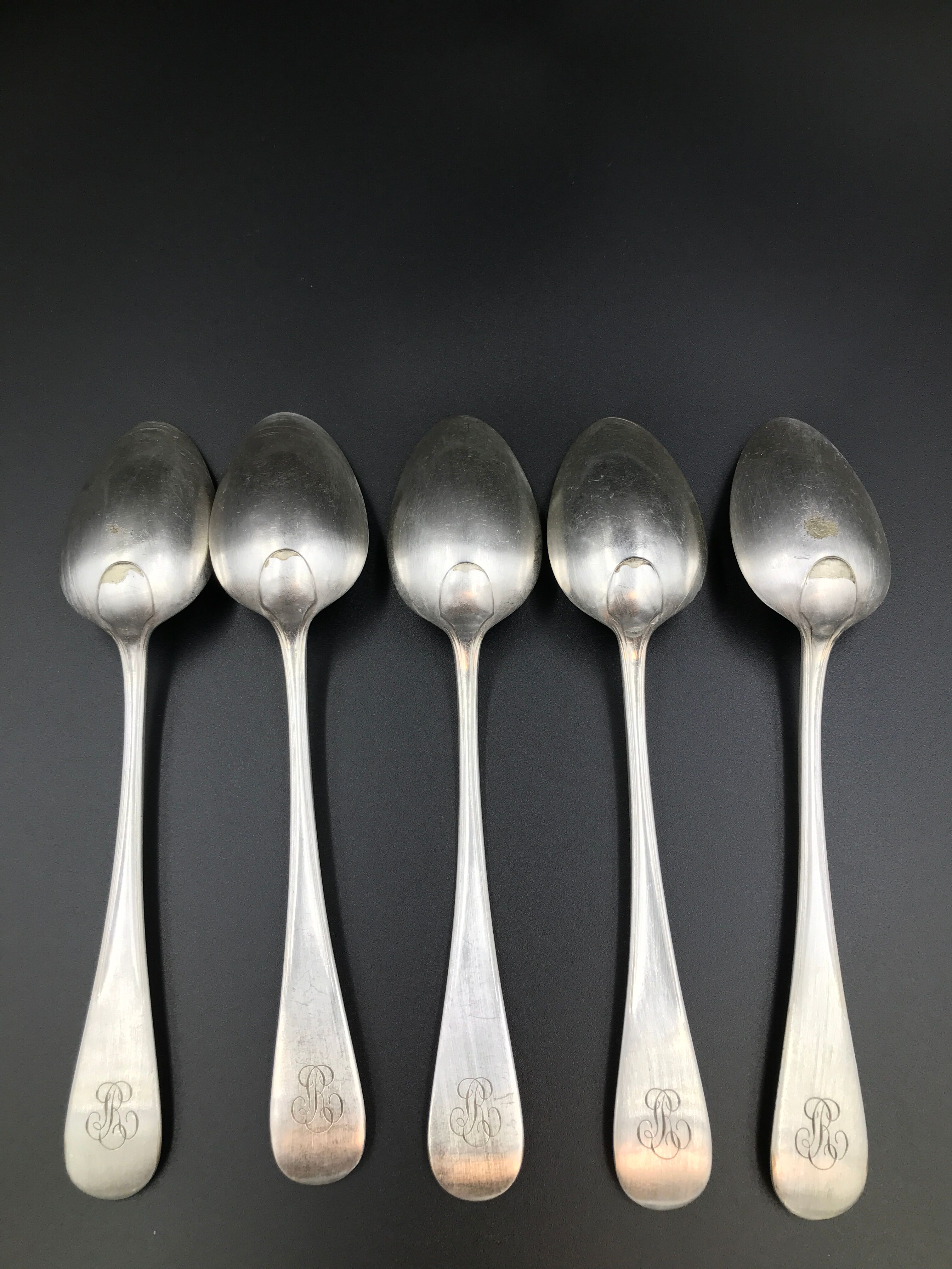 Silver series 5 spoons 6 vintage silver forks