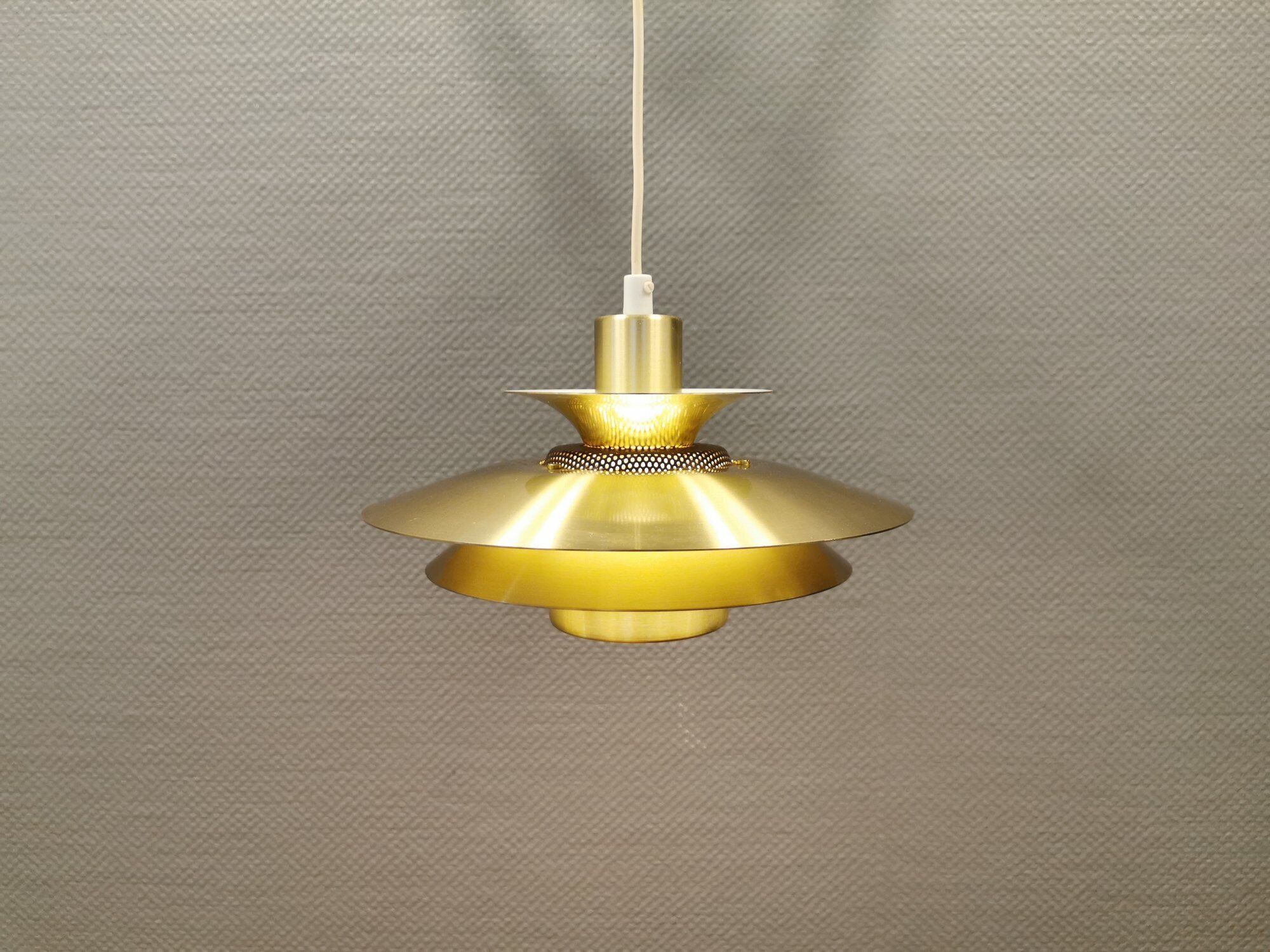 Hanging lamp from the 80s, by Danish JEKA, model Capri.