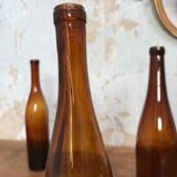 Lot of 6 bottles of bubbled glass.