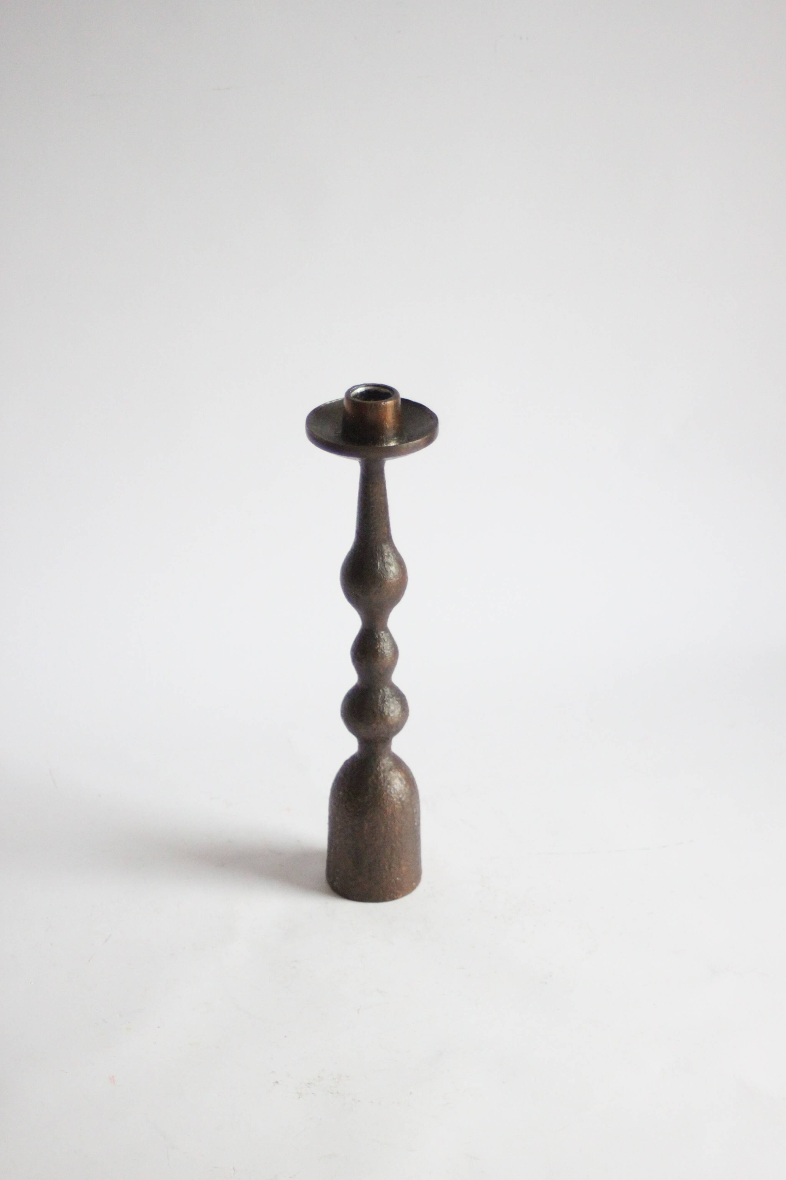 Brutalist candle stick, 1970s