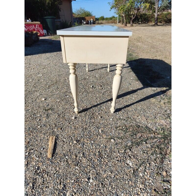 Console vintage bois et formica