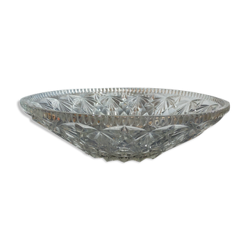 Coupe à fruits en verre aux étoiles, vintage.