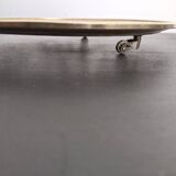 Porte-plante en laiton sur roulettes