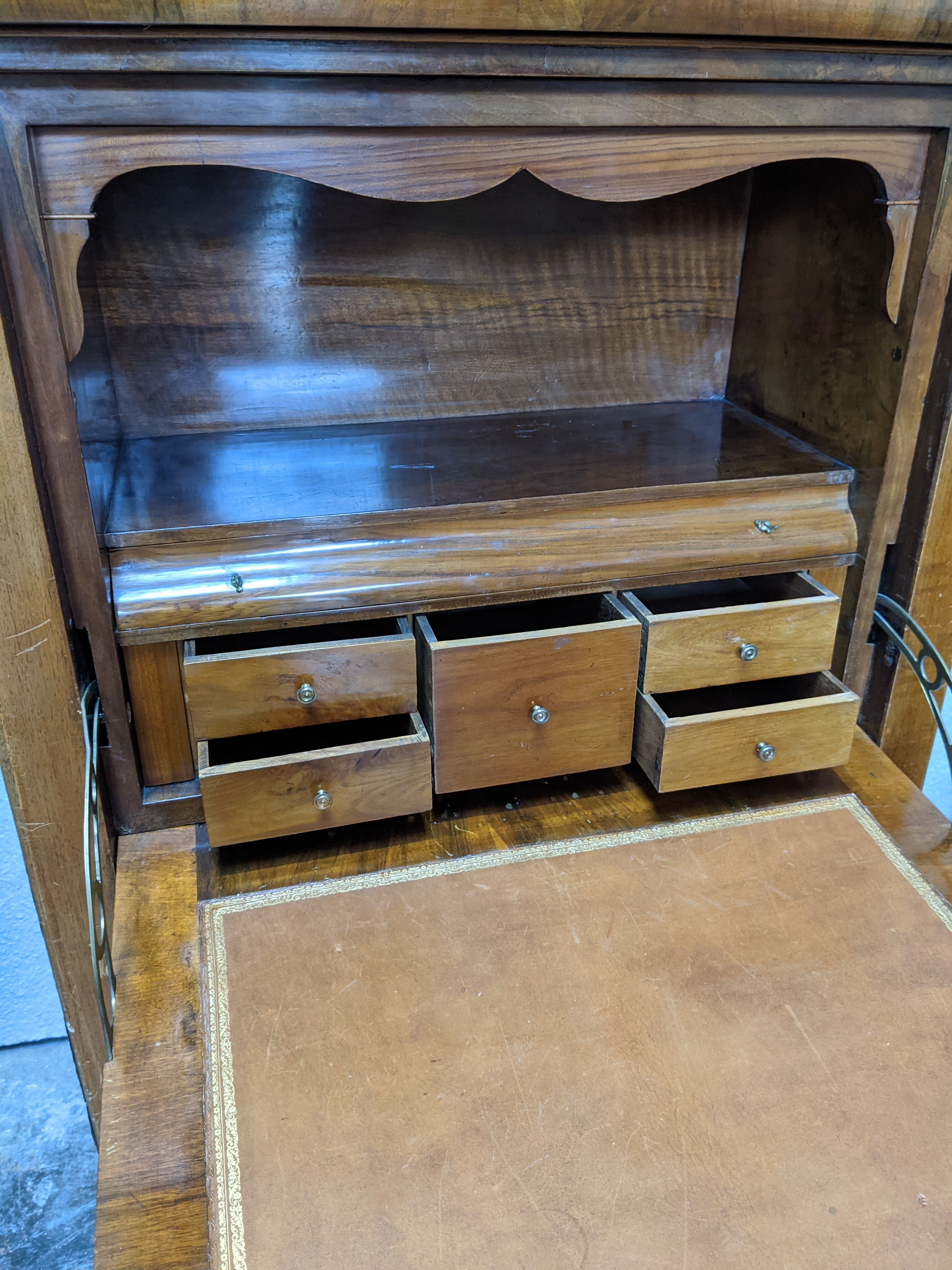 Early twentieth century writing desk with secret cache