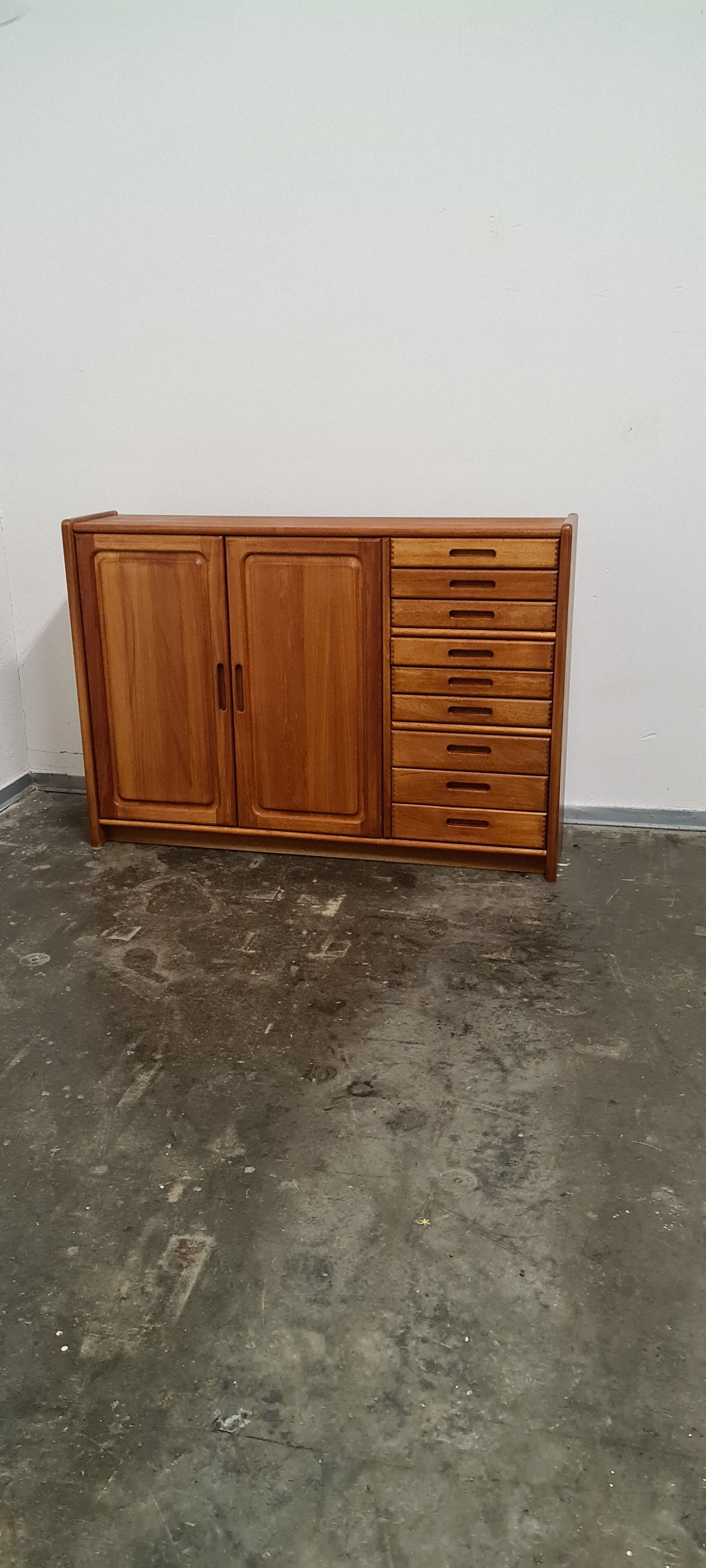 Vintage teak side or highboard