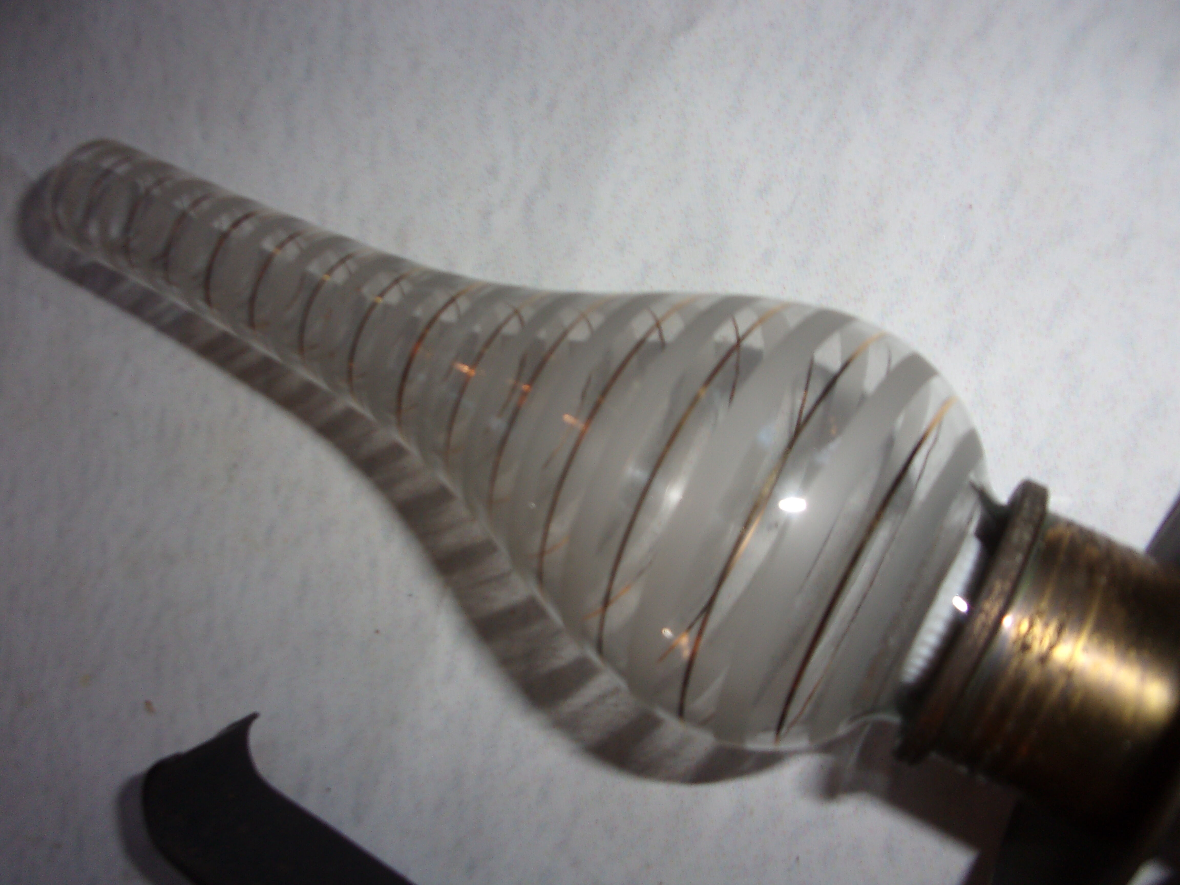 2 wall light 1950 glass opalines copper
