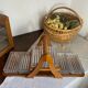 Art Deco wooden compartmented servant