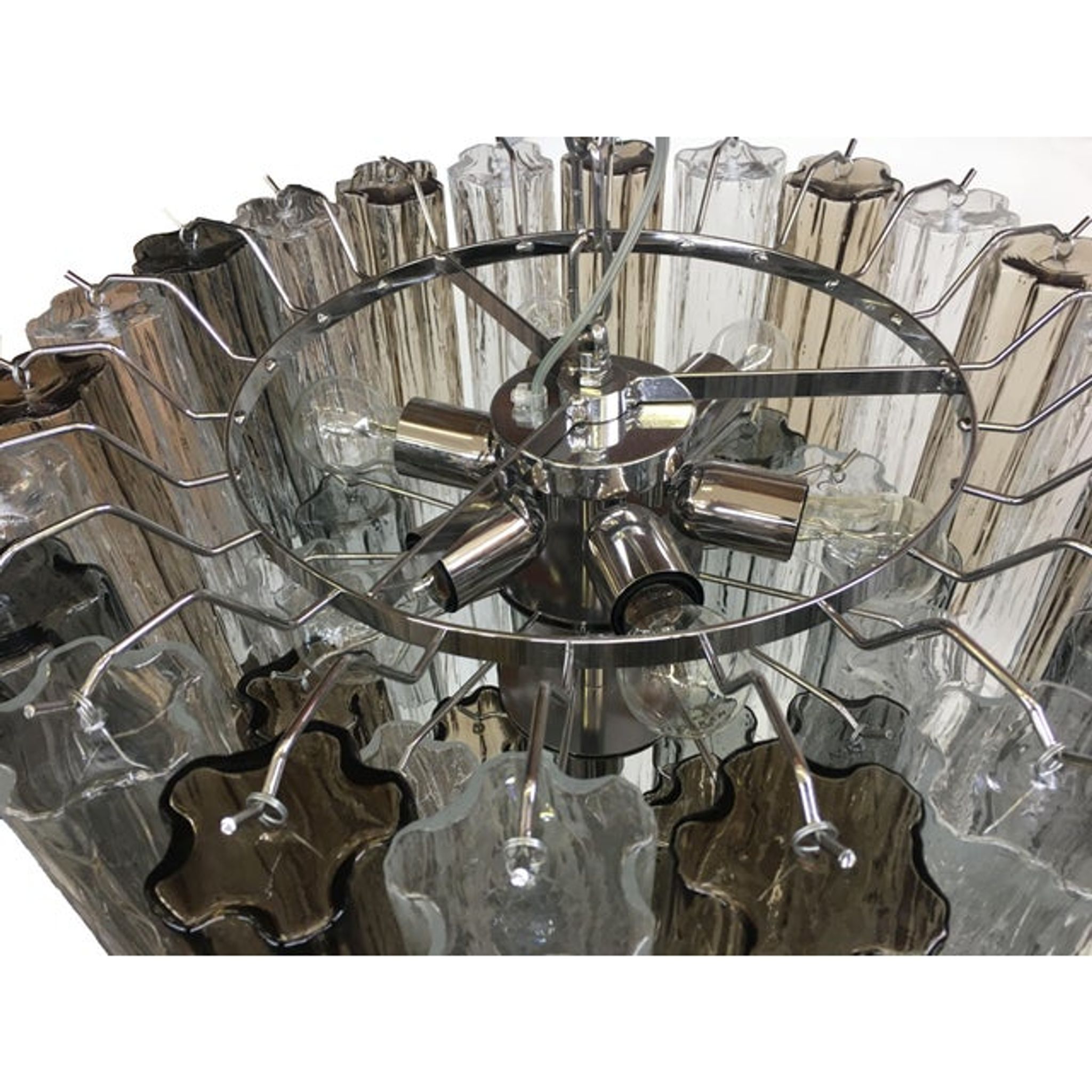 Murano glass Sputnik chandelier, set of 2 or a pair of chandeliers