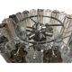 Murano glass Sputnik chandelier, set of 2 or a pair of chandeliers