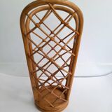Vintage rattan umbrella stand
