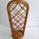 Vintage rattan umbrella stand