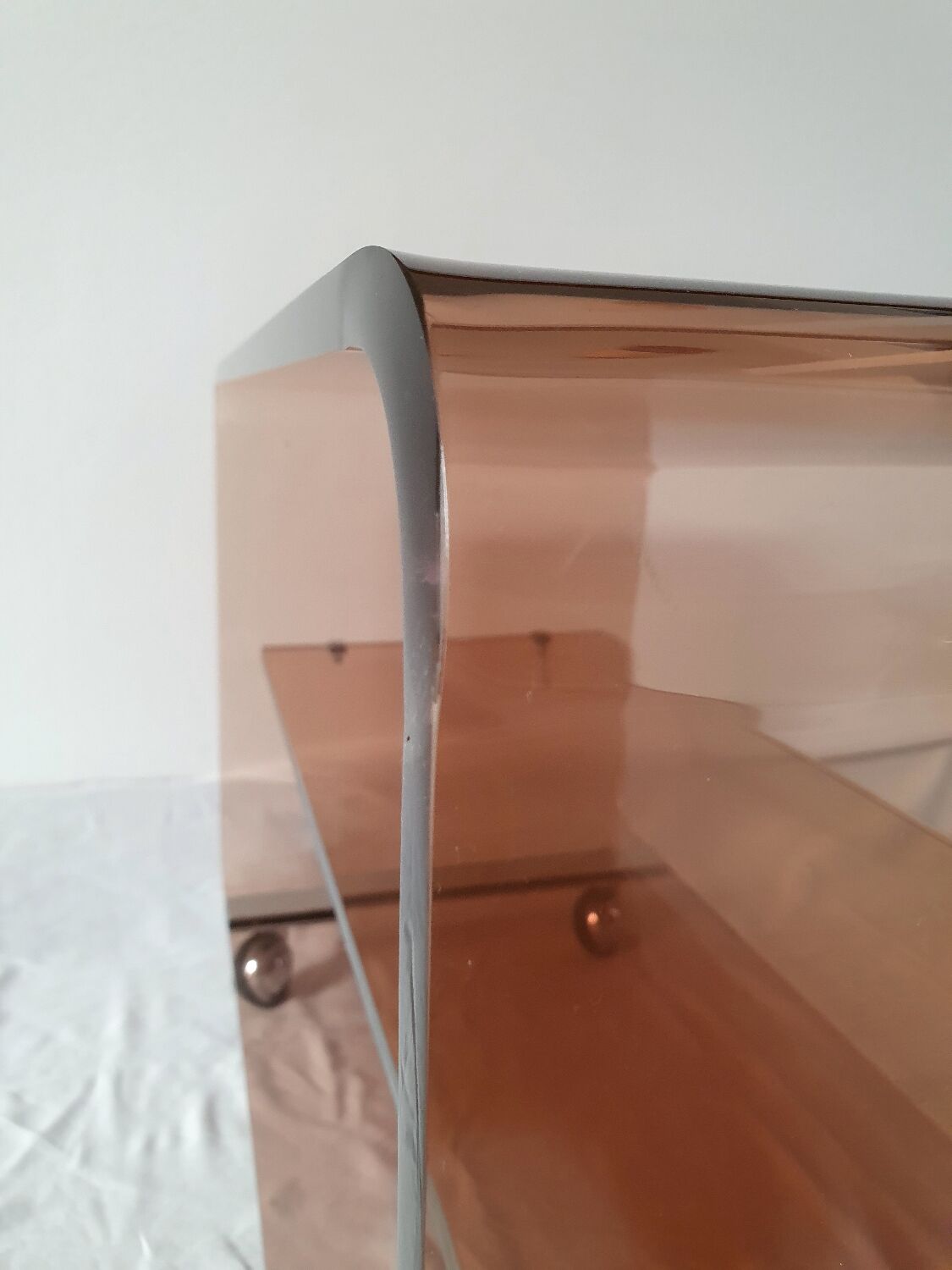 Smoked plexi furniture Michel Dumas