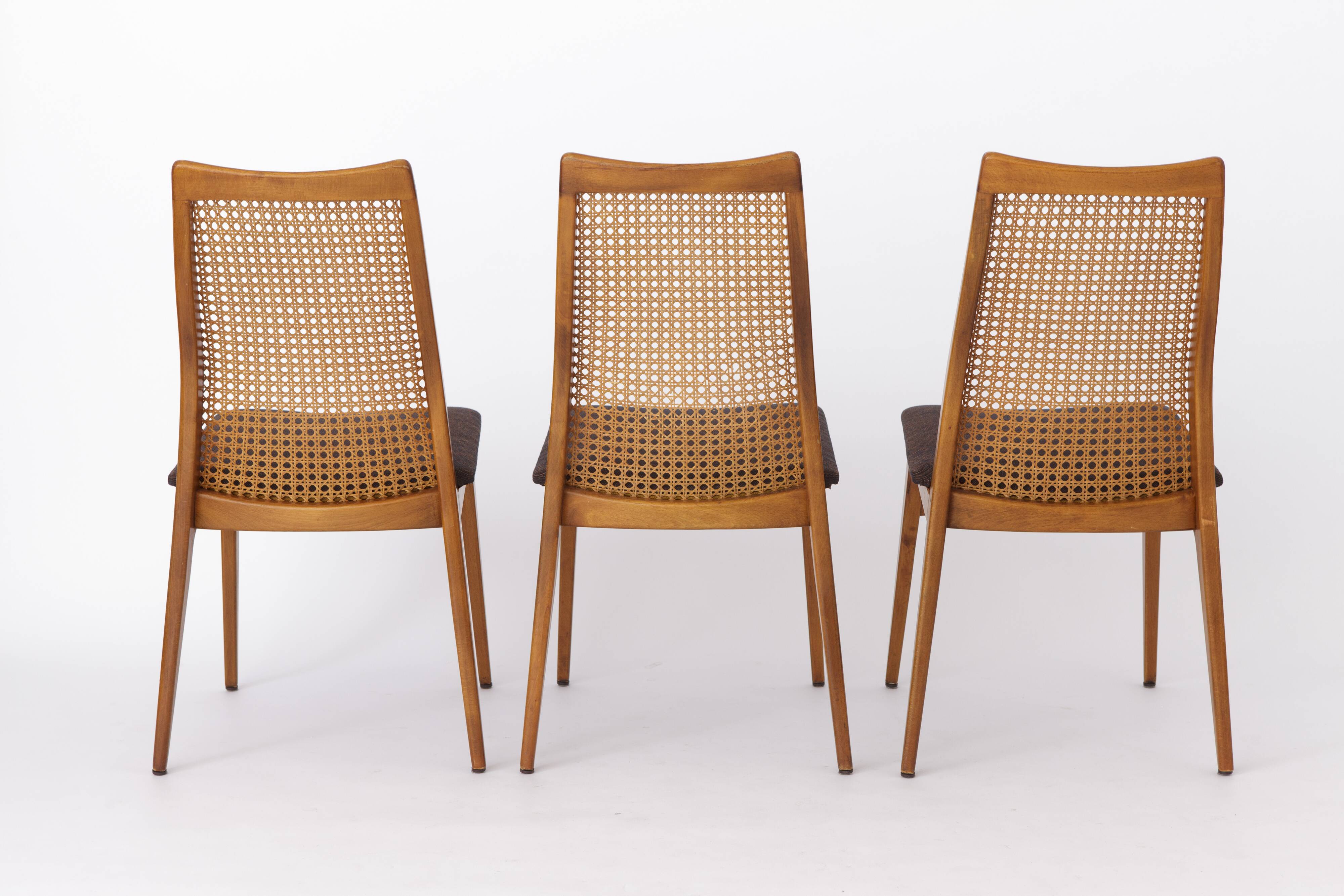 3 Vintage Chairs 1960s Germany by Wilhelm Benze