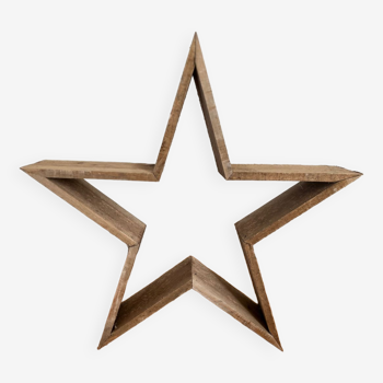 Old wooden star