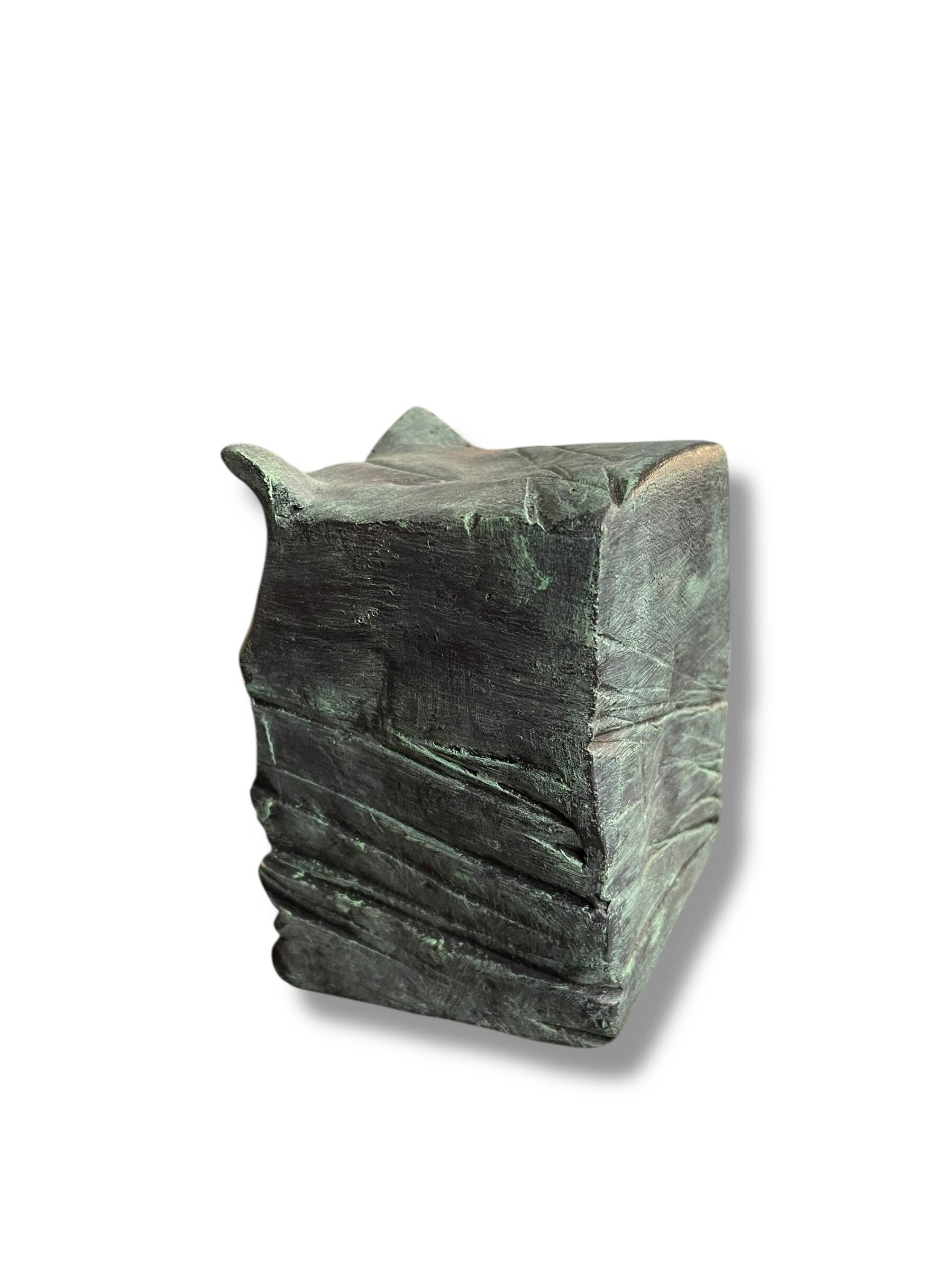 Cat Modernist Terracotta Sculpture