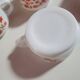 set of 6 vintage Arcopal Scania mugs with small orange liberty flowers from the 70s