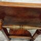 Antique dressing table/vanity unit in wood and marble