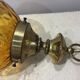 Murano amber glass and brass pendant lamp, Italy 1960s