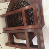 Table low hoctogonale mahogany. Folding.