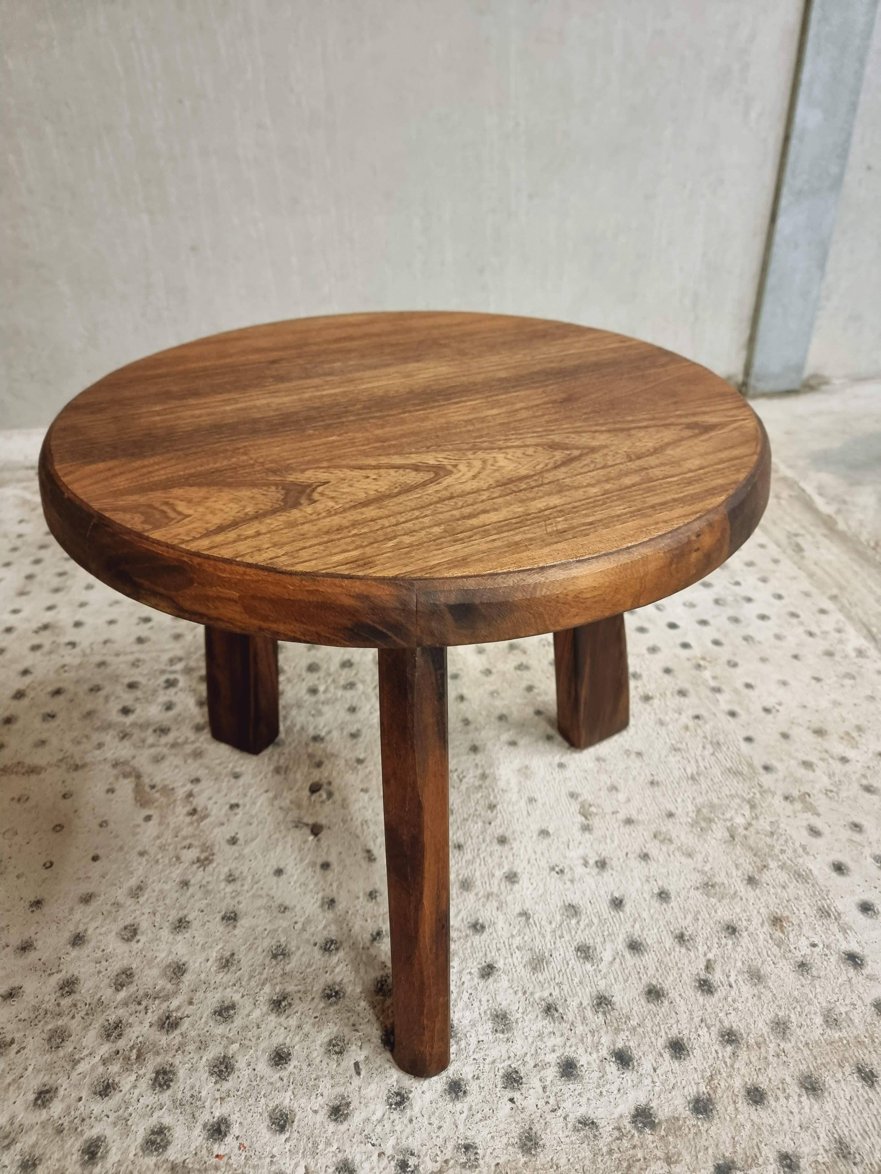 Vintage coffee table brutalist side table plant table 60 cm