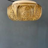 30s flush mount glass ceiling lamp