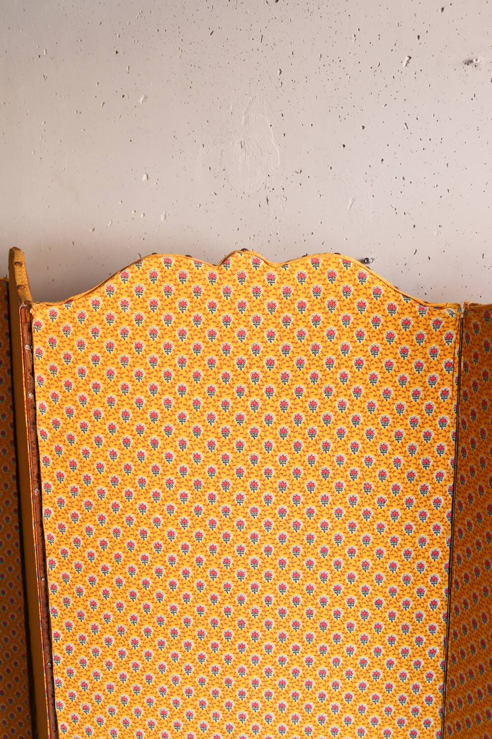Antique 5-panel screen – Souleiado fabric