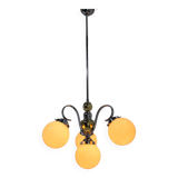Art Deco Chandelier, 1930s, Restored