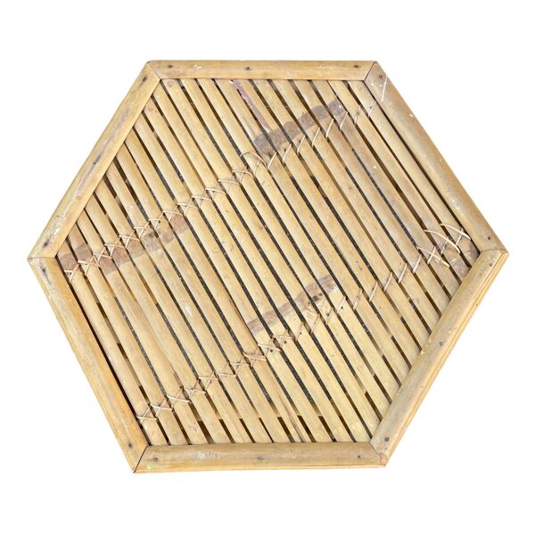 Paire de table d’appoint en bambou