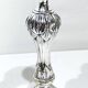 PAIR OF SILVERED BRONZE CANDLESTICKS